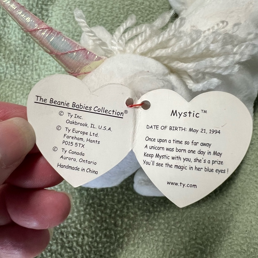 Ty Beanie Baby Mystic Unicorn Plush - Picture 2 of 4